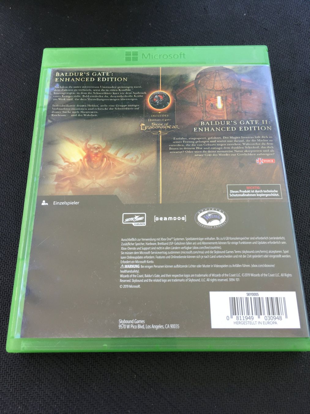 Microsoft Spiele: Baldur's Gate / Baldurs Gate II - Xbox One Game – Gebraucht aus St.Gallen von Punktchen01 1