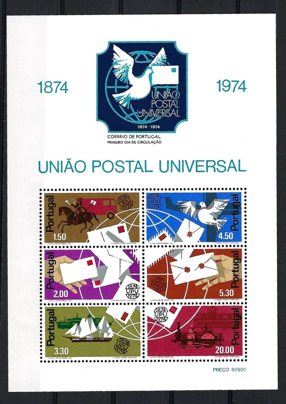 Tutti i francobolli: Portugal 1974 block – Nuovo (secondo la descrizione) da Laupersdorf venduto da Rc.Jb