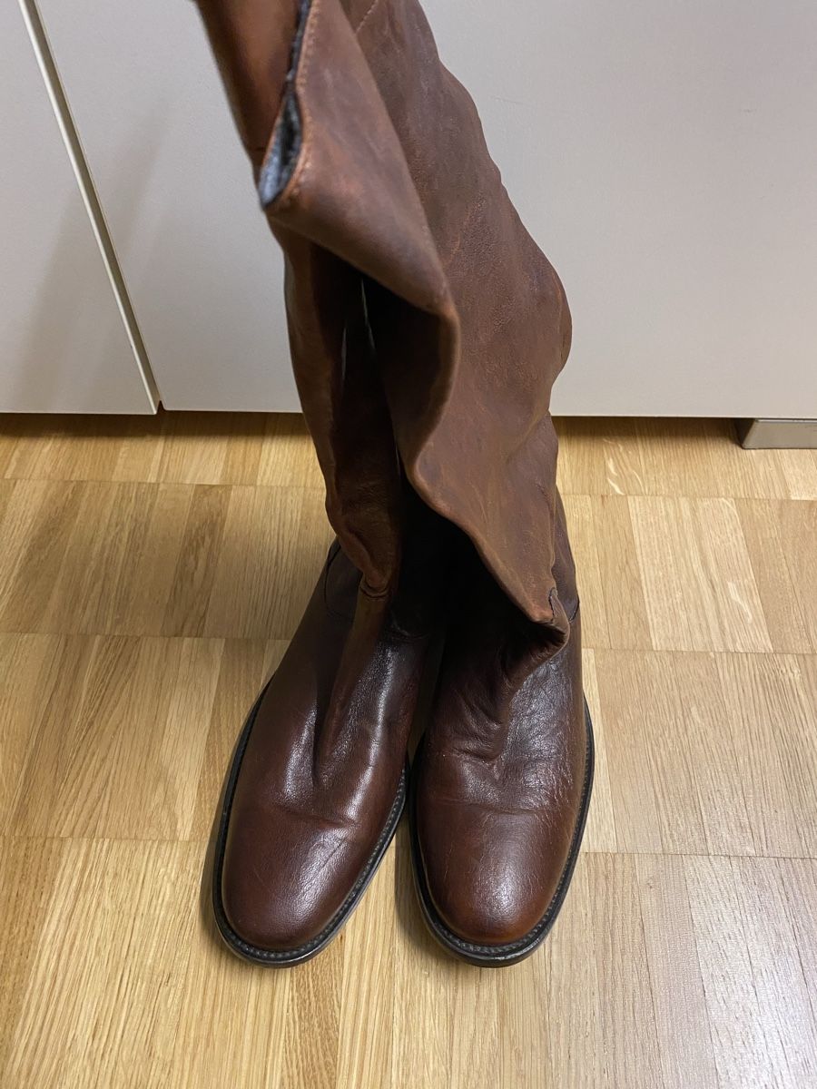Navyboot Scarpe da donna: Navyboot Lederstiefel, Grösse 39 – Usato da Sargans venduto da sel85
