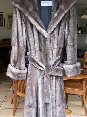 BOUTIQUE DELL' ARTE Pelliccia visone femmina zaffiro grigio