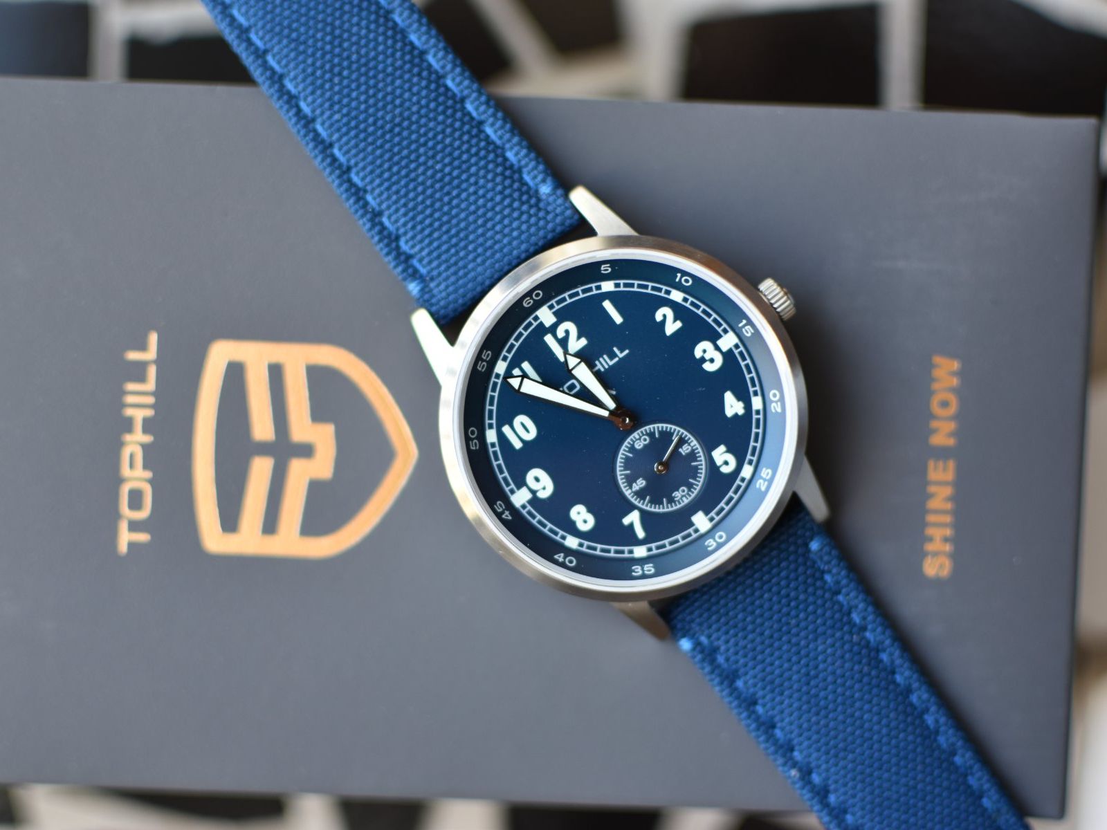 Uhren: Blaue Fieldwatch – Gebraucht aus Rain von mutsch1 5