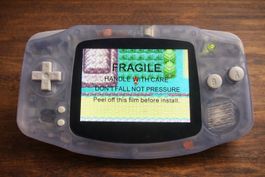 Game Boy Advance –Neu IPS V5 Screen + USB-C Akku –Glacier