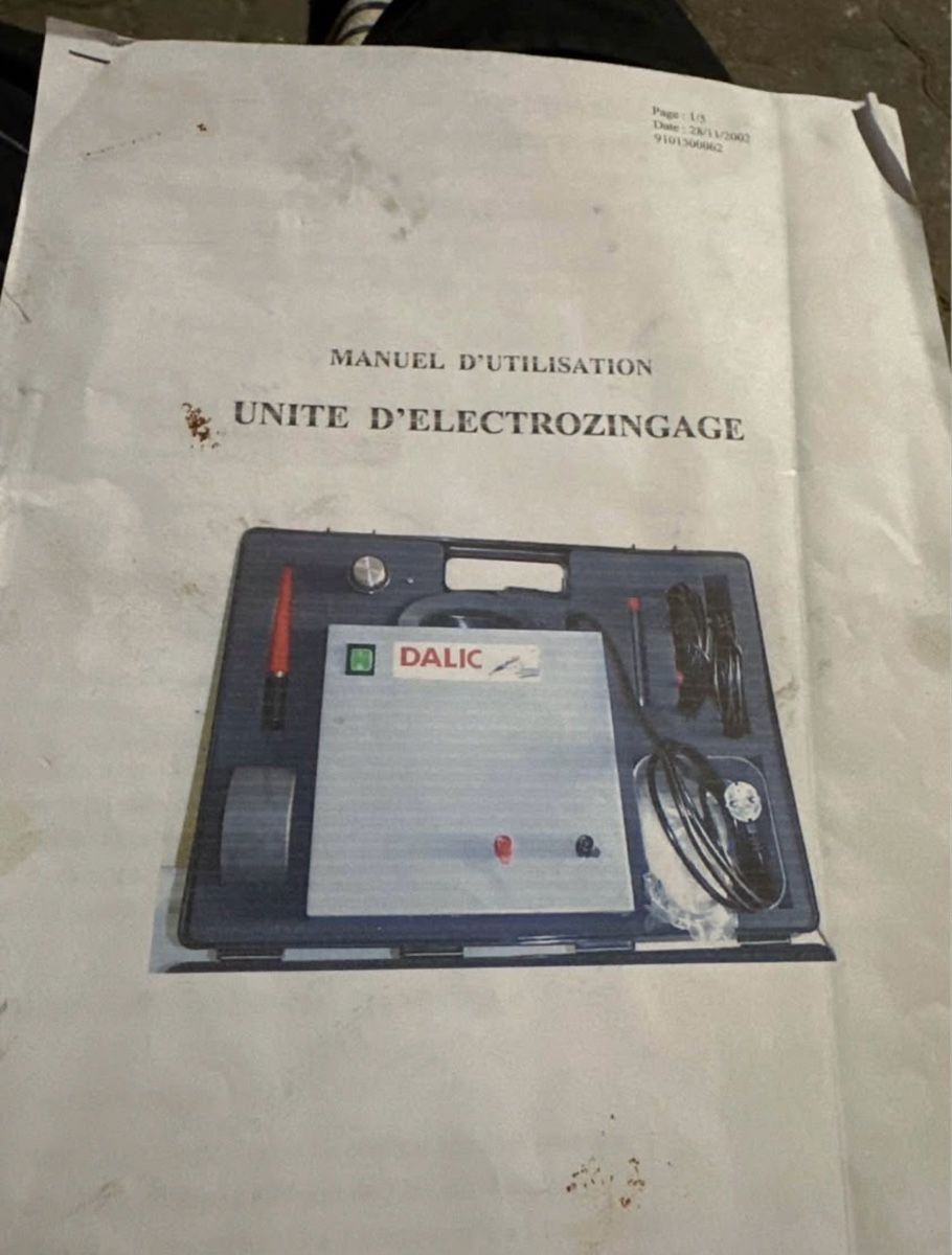 Tutti gli attrezzi: Dalic  Entrostungsgerät/Nachverzinken – Usato da Rünenberg venduto da Omlin9 1