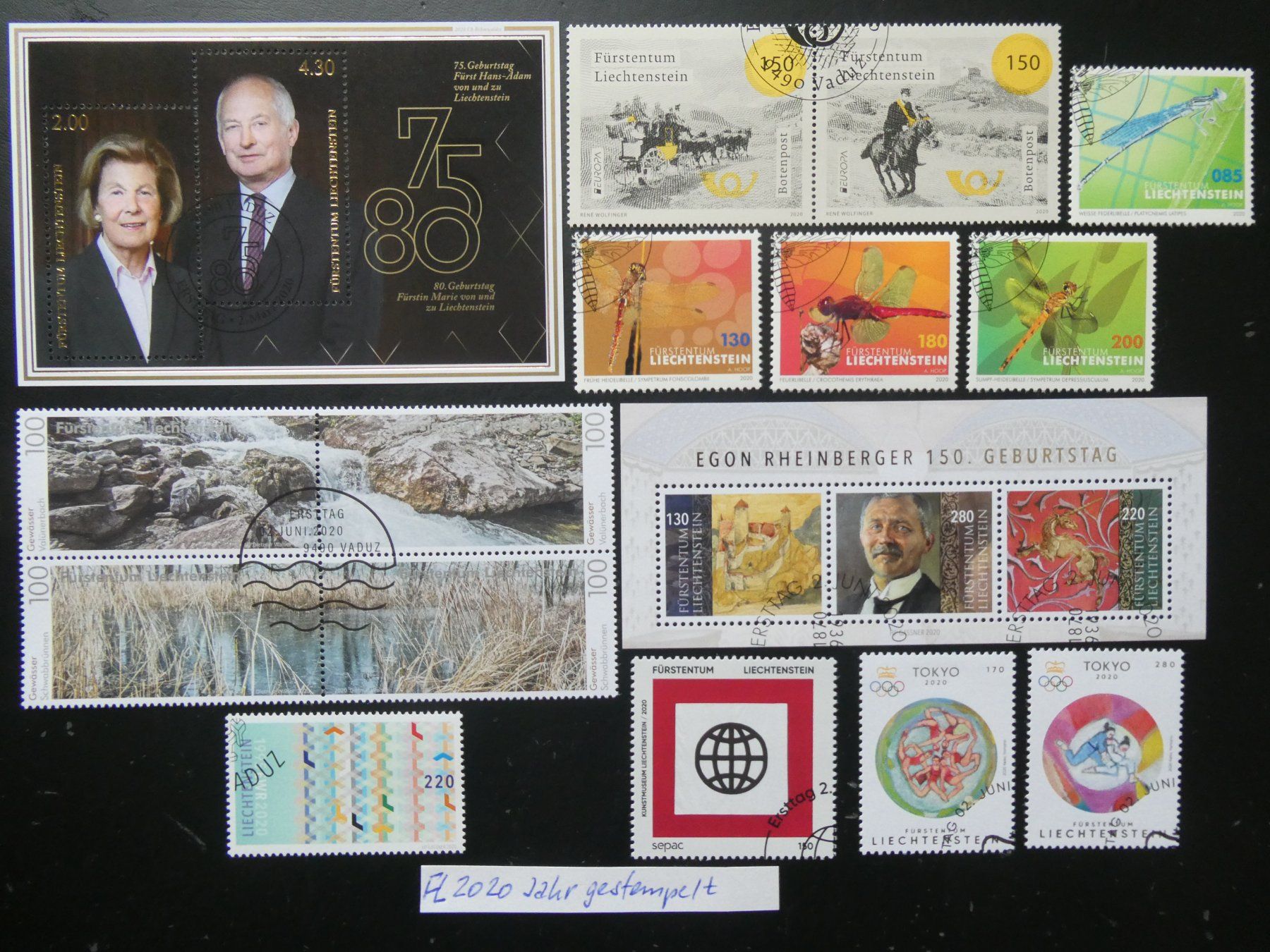 Alle Briefmarken: FL 2020 Jahr gestempelt – Gebraucht aus Lausen von Herbamare01