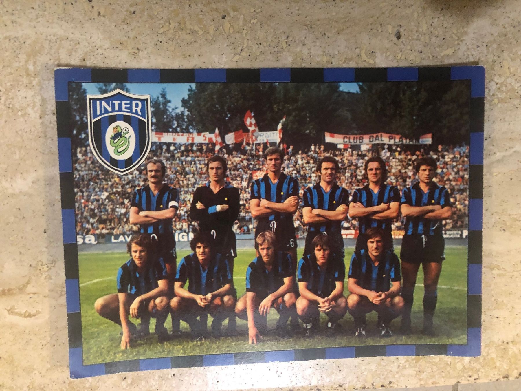 Cartoline postali: CARTOLINA INTER FC ANNI 1980 PERFETTA – Usato da Davesco-Soragno venduto da kappas