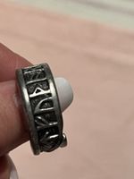 Wikinger Ring mit Runen, Antik Silber, Grösse 28/68 💍