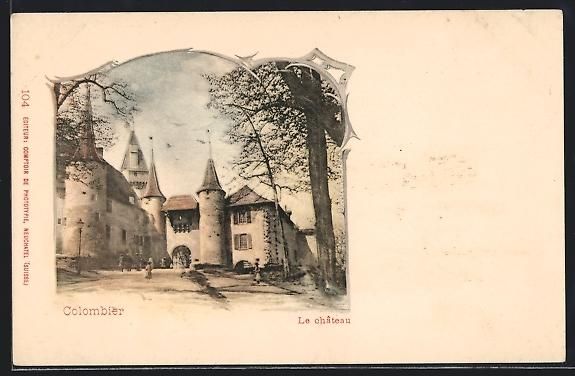 Cartoline postali: AK Colombier, Le château – Usato da Berlin venduto da bartko-reher