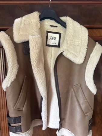 Veste doublée en fausse fourrure Zara taille L bon état