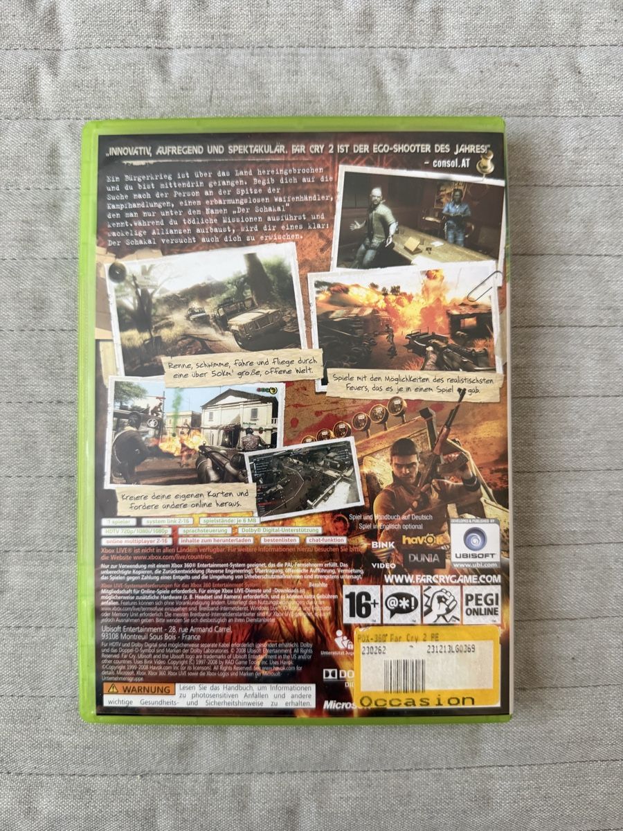 Microsoft Spiele: Farcry 2 für Xbox 360 – Gebraucht aus Thunstetten von Virus_33 2