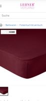 2 x Fixleintuch Bordeaux Rot, Feinjersey,140x200cm gebraucht
