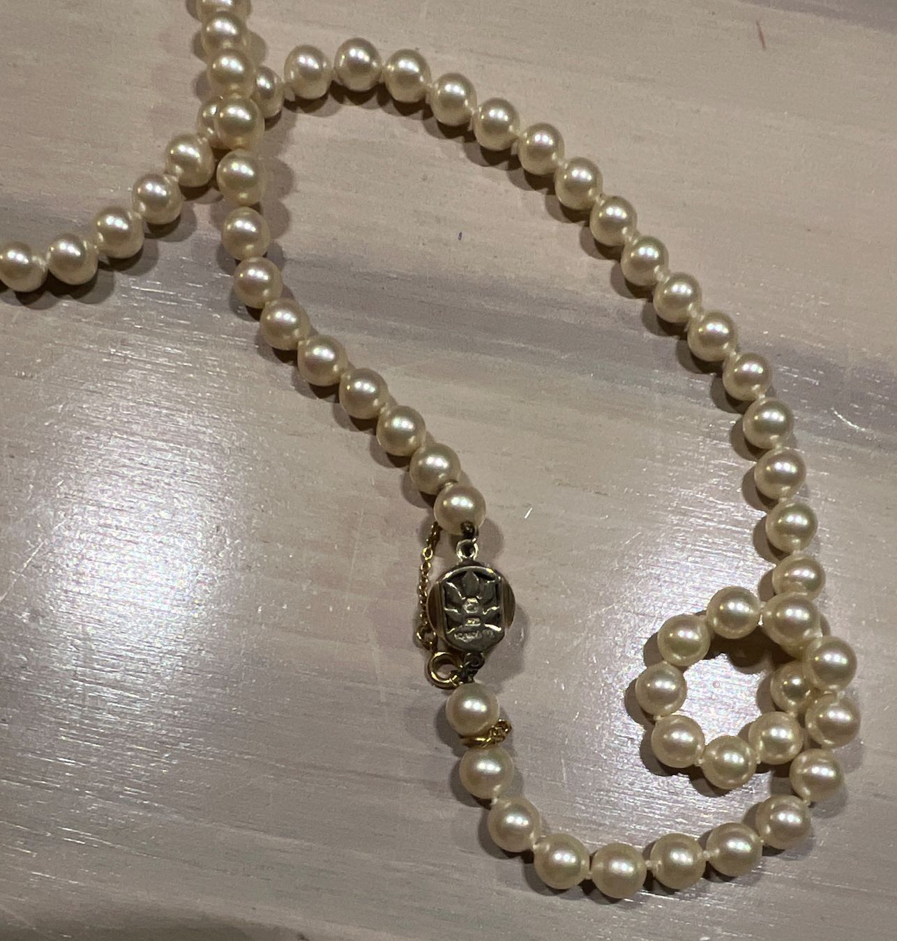 Colliers: Perlenkette und passendes Armband (unechte Perlen) – D'occasion à Endingen par chocosweet 7