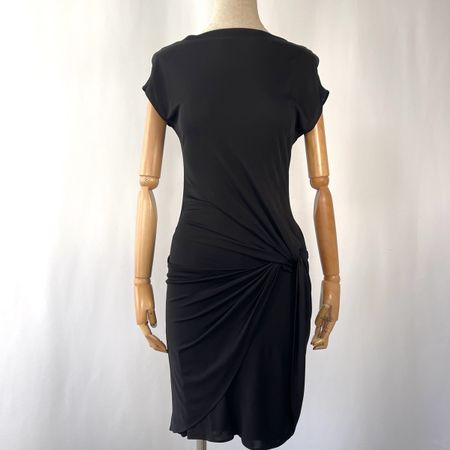 AKRIS Black Viscose Dress