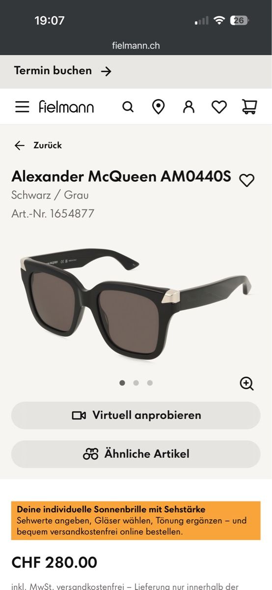 Alexander Mcqueen Occhiali & Lenti: Alexander McQueen Sunglasses Black – Nuovo e nell'imballaggio originale da Basel venduto da TIMELESS-FASHION 3