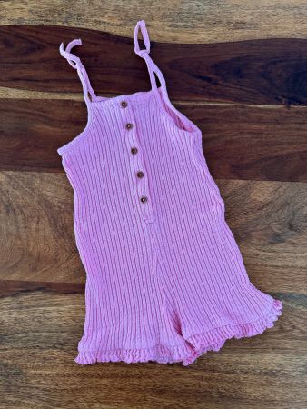 ✨🍁🌈ZARA Jumpsuit gerippt rosa Gr. 92🌈🍁✨