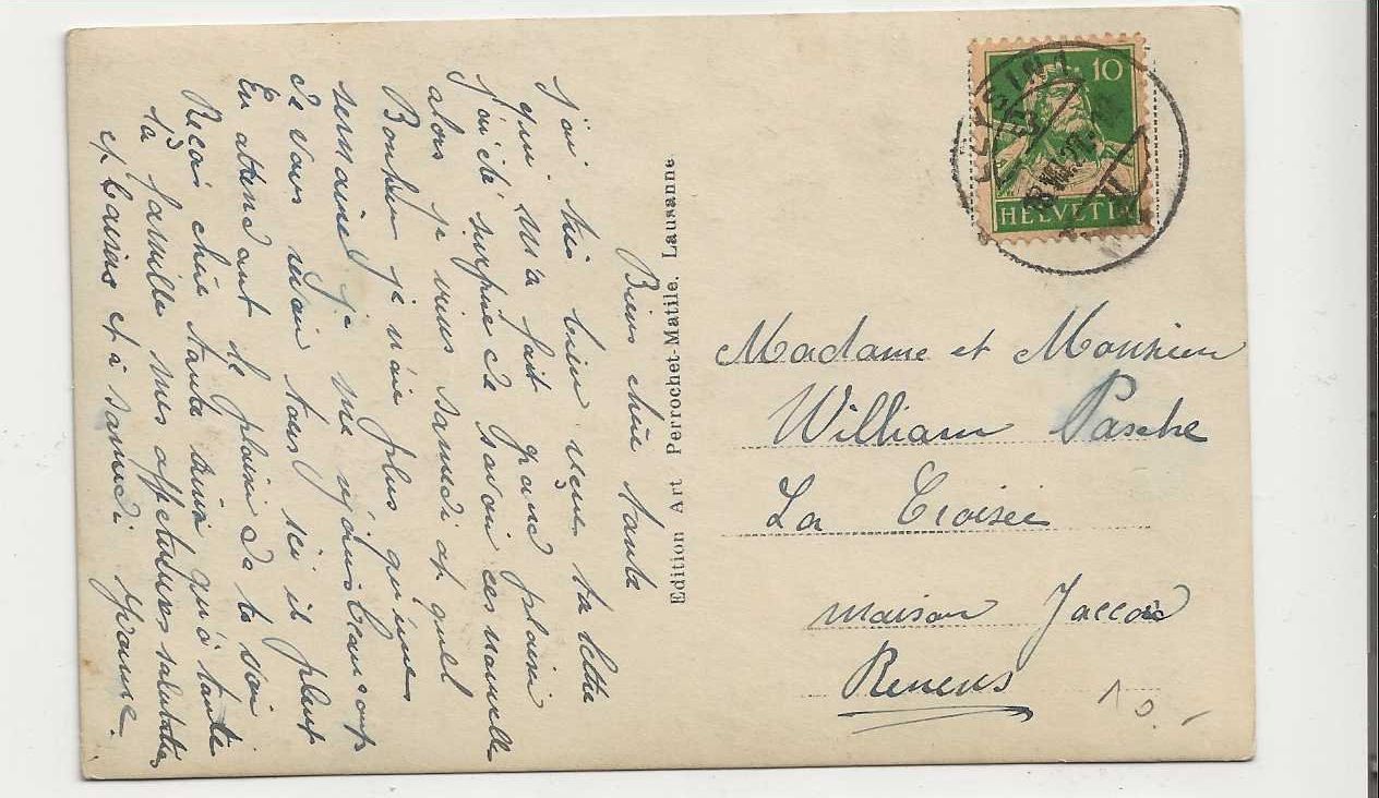 Cartoline postali: Leysin, 1927 – Usato da Spiez venduto da Niesen20 1