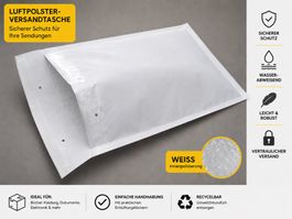 Luftpolstertaschen A1 A11 C6 120x175 mm weiss (20 Stk.)