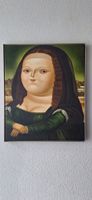 Fernando Botero's "Monalisa" – Gerahmter Leinwanddruck / Can