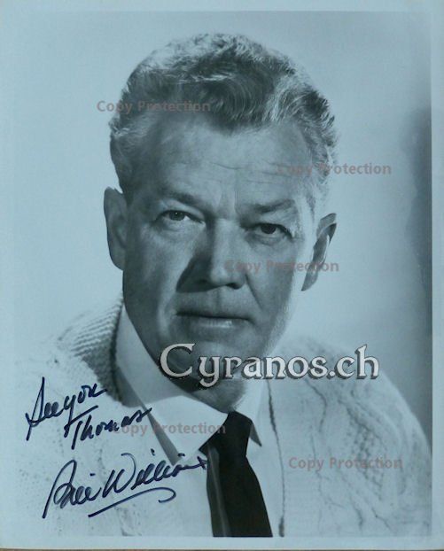 Autografi: Bill Williams (1915-1992) Schauspieler - Autogramm – Usato da Dietikon venduto da cyranos1