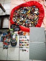 (L77)  6 kg Lego, 27 Figuren, 5 Haifisch, 2 grosse Platten 