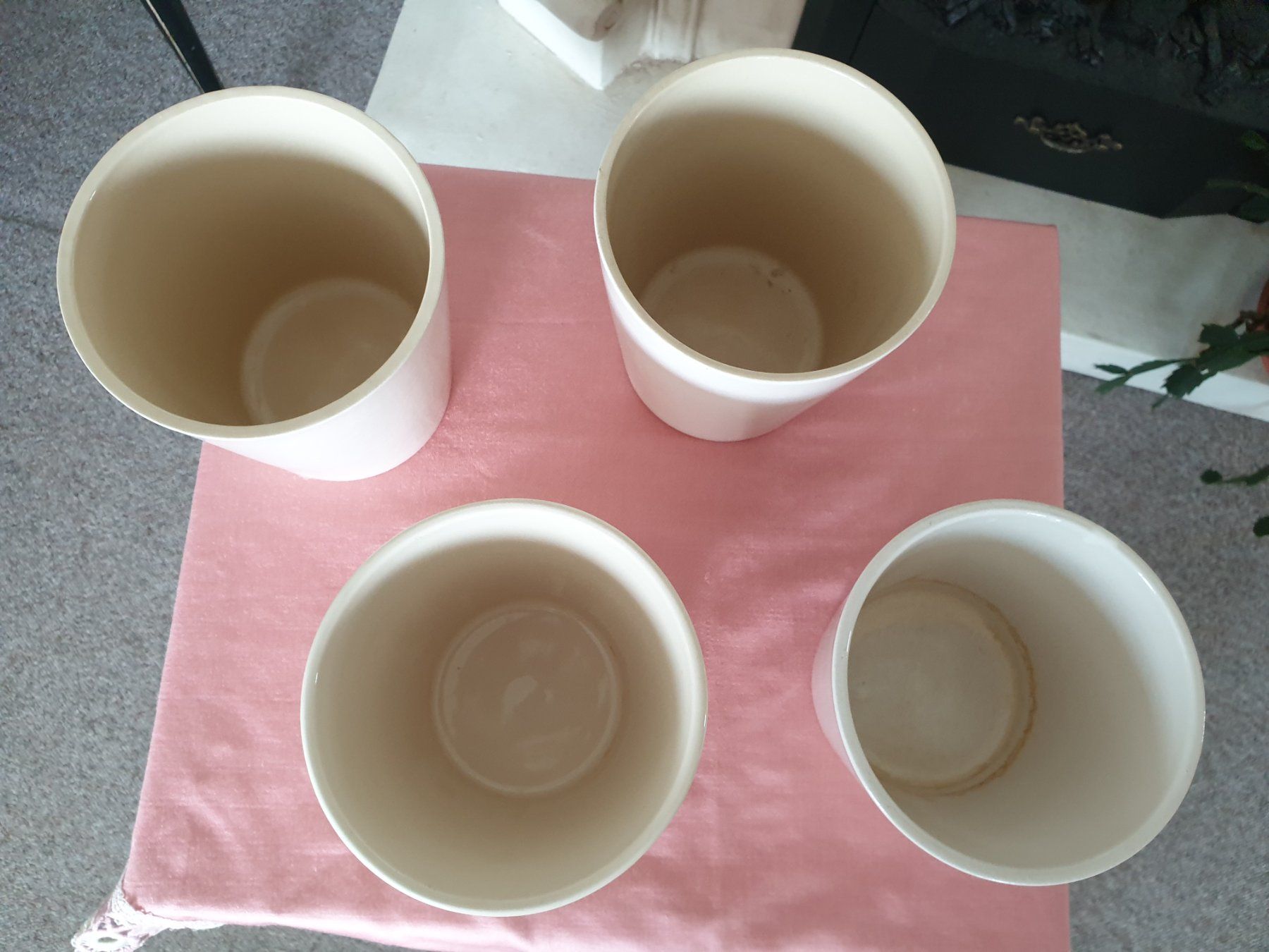 Vasi per fiori: 4 Cachepots beige/créme Orchideentöpfe – Usato da Tuggen venduto da Mviola2 2