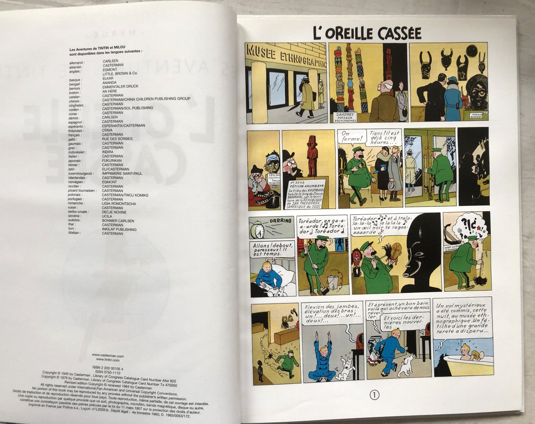 Comics: TINTIN - 6 - L'oreille cassée – Gebraucht aus Schaffhausen von durruti 3