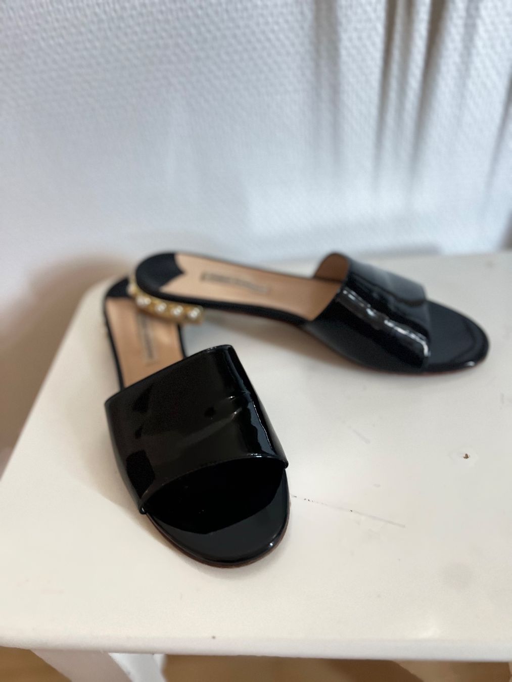 Scarpe da donna: Fabio Rusconi Lederlack mit Perlenabsatz  Gr.38;5 – Usato da Zürich venduto da ost_5sdl 2