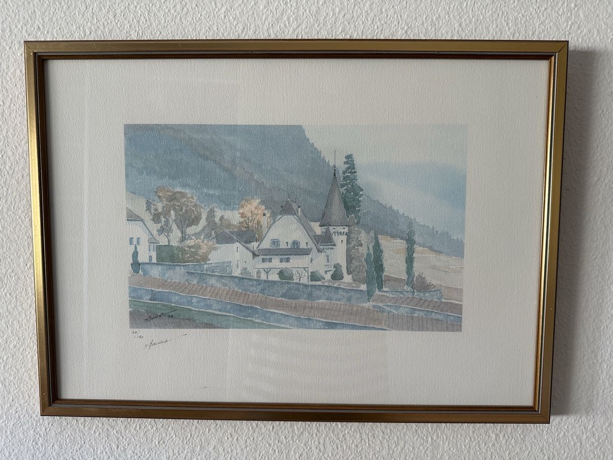 Grafica & Litografie: 6 Bilder Lithographien mit Goldrahmen – Usato da Stansstad venduto da ps2_kh5m