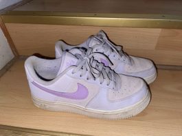 Nike Air Force 1 Grösse 38.5 Helllila Leder/Wildleder 💜
