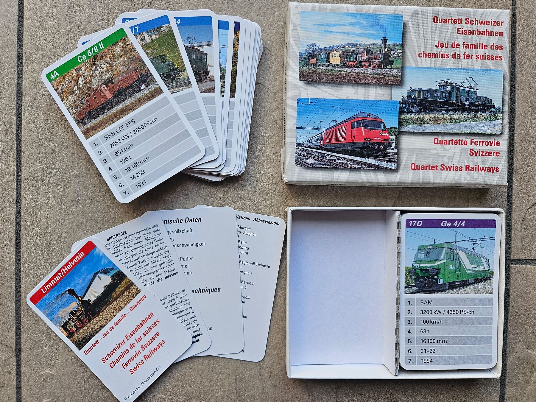 Giochi: Quartett Schweizer Eisenbahnen – Usato da Beinwil am See venduto da Schnugi6 3