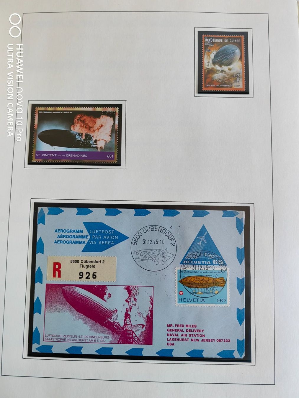 Tutti i francobolli: Collection "histoire du dirigeable et des Zeppelins" – Usato da Thônex venduto da Jan-Nemar 9