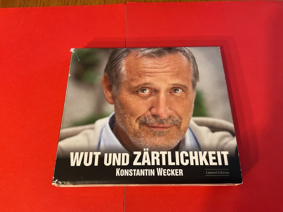 CDs: Konstantin Wecker - Wut und Zärtlichkeit CD Limited Edition – Gebraucht aus Steinach von Quarkie