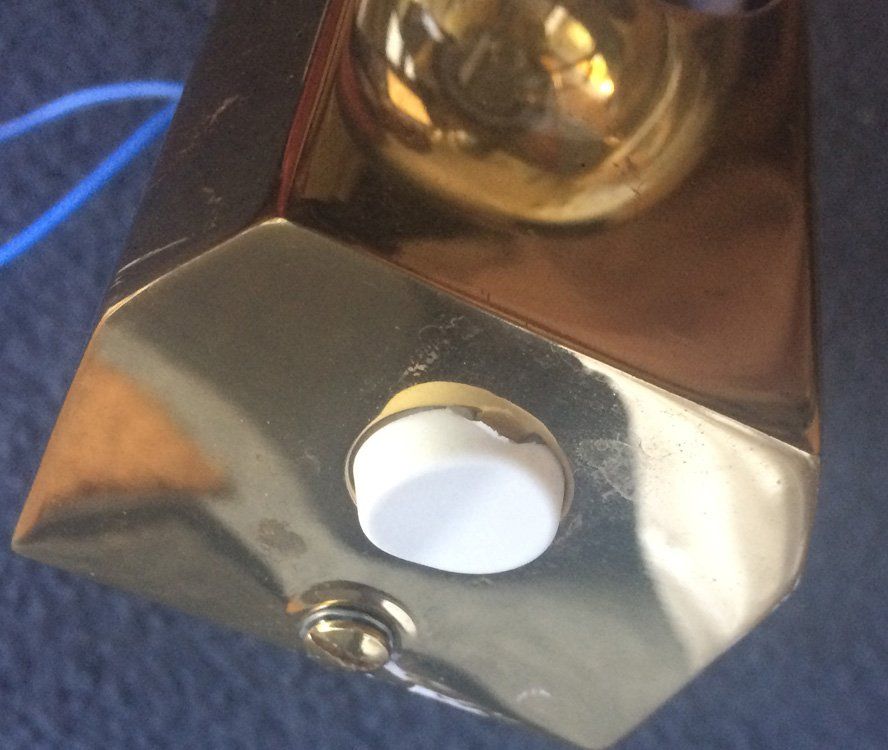 Lampade: Dekorative Lampe, Balken-Lampe, Messing, Deko – Usato da Zürich venduto da RudiRock 9