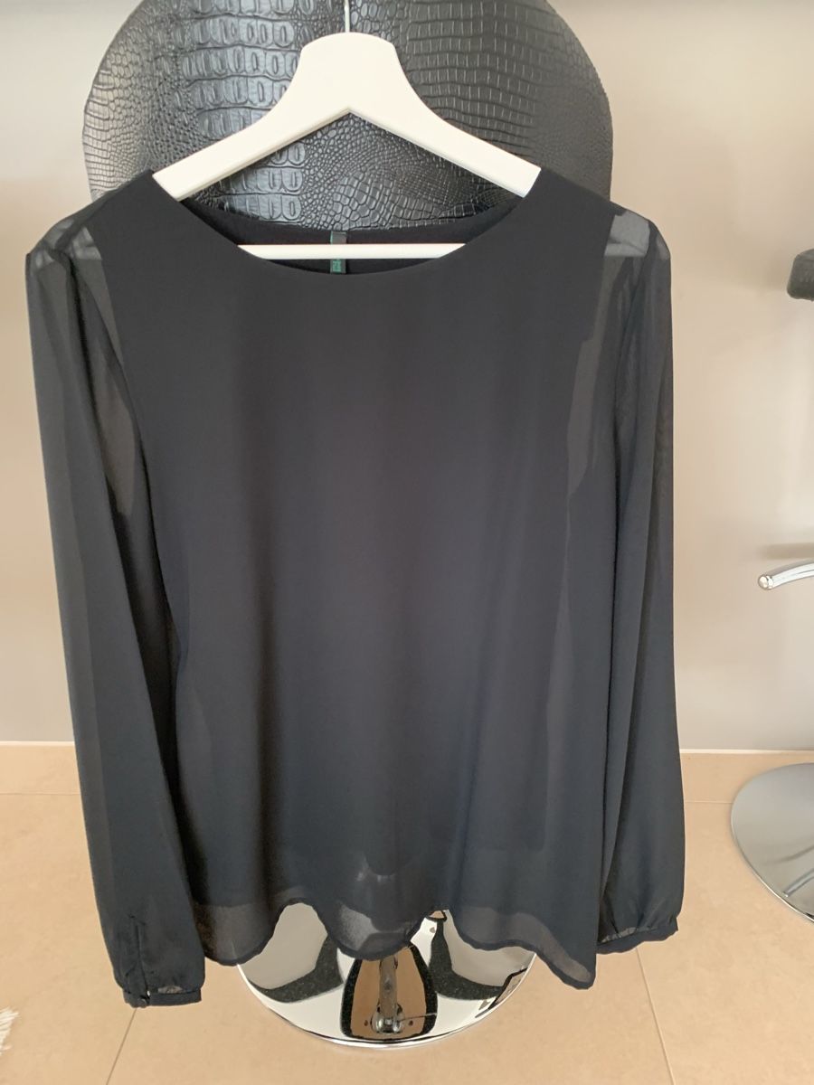 Benetton Camicette: Bluse schwarz – Usato da Affoltern am Albis venduto da Monica32