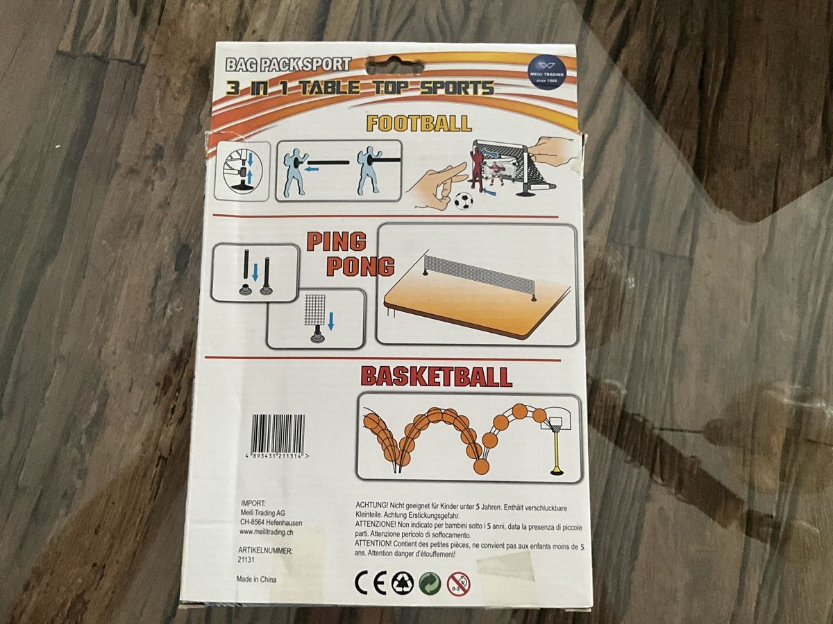 Giochi: Bag Pack Sport 3 in 1 – Nuovo e nell'imballaggio originale da Oberglatt ZH venduto da Multimix 1
