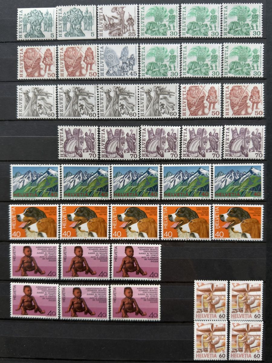 Tous les timbres: Frankatur CHF 100.- postfrisch – Neuf (Voir description) à Glattbrugg par Artos67 2