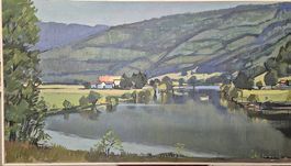 Serge Voissard, Ölbild "Au bord du Doubs"
