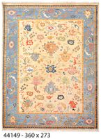 Handgeknüpfter afghanischer Oshak Orientteppich 360x273 cm