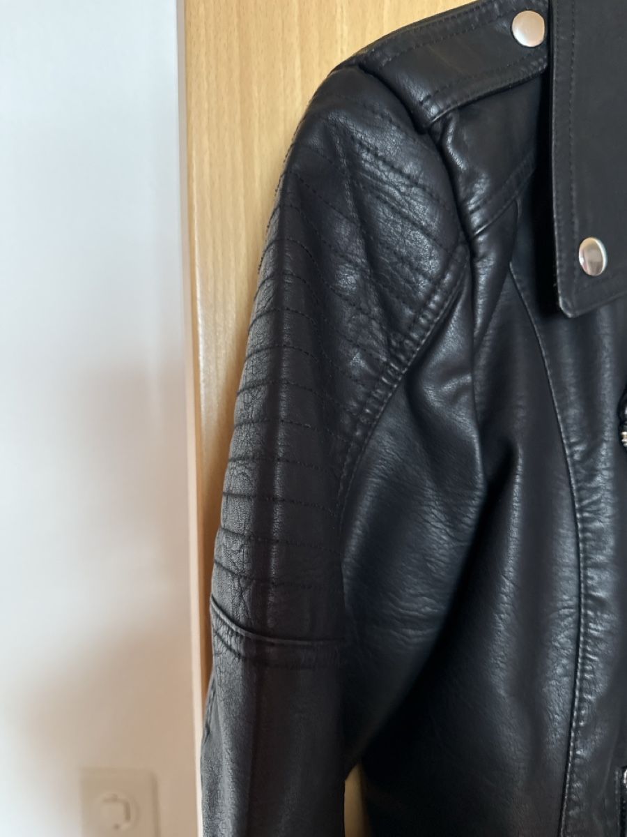 Vero Moda Giacche: Bikerstyle Lederimitat Jacke – Nuovo (secondo la descrizione) da Schellenberg venduto da Kruemmel5 1