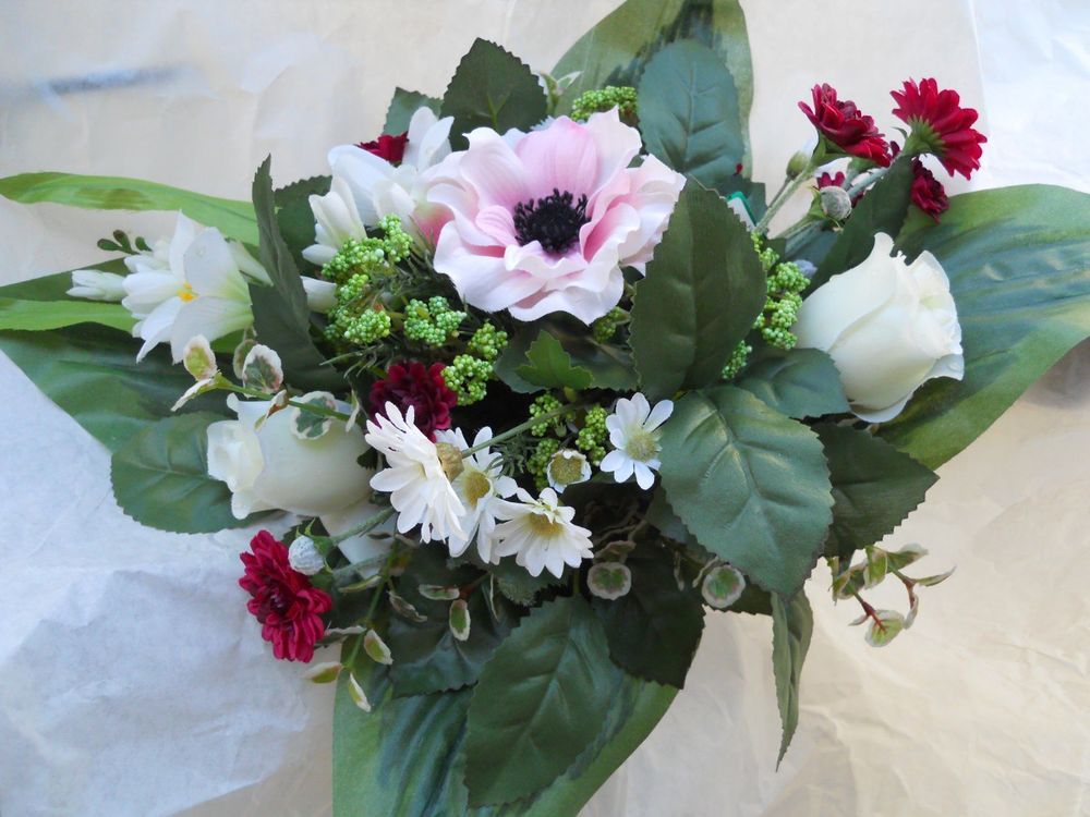 Blumenstrauss gross mit Mohnblume rosa | Kaufen auf Ricardo