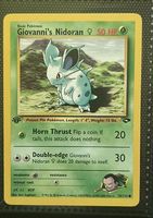 Pokémon Gym Challenge Giovanni's Nidoran F First Edition NM