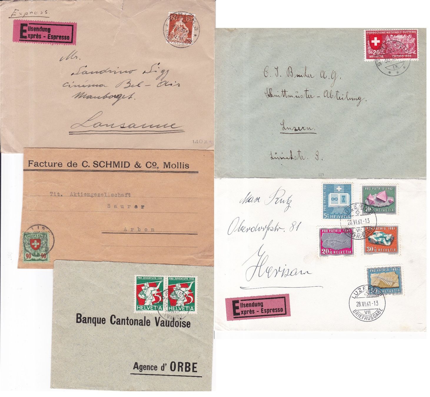 Tous les timbres: 50 Stk. Alte CH Briefe, Postkarten, Belege – D'occasion à Münchwilen AG par Nesar 5