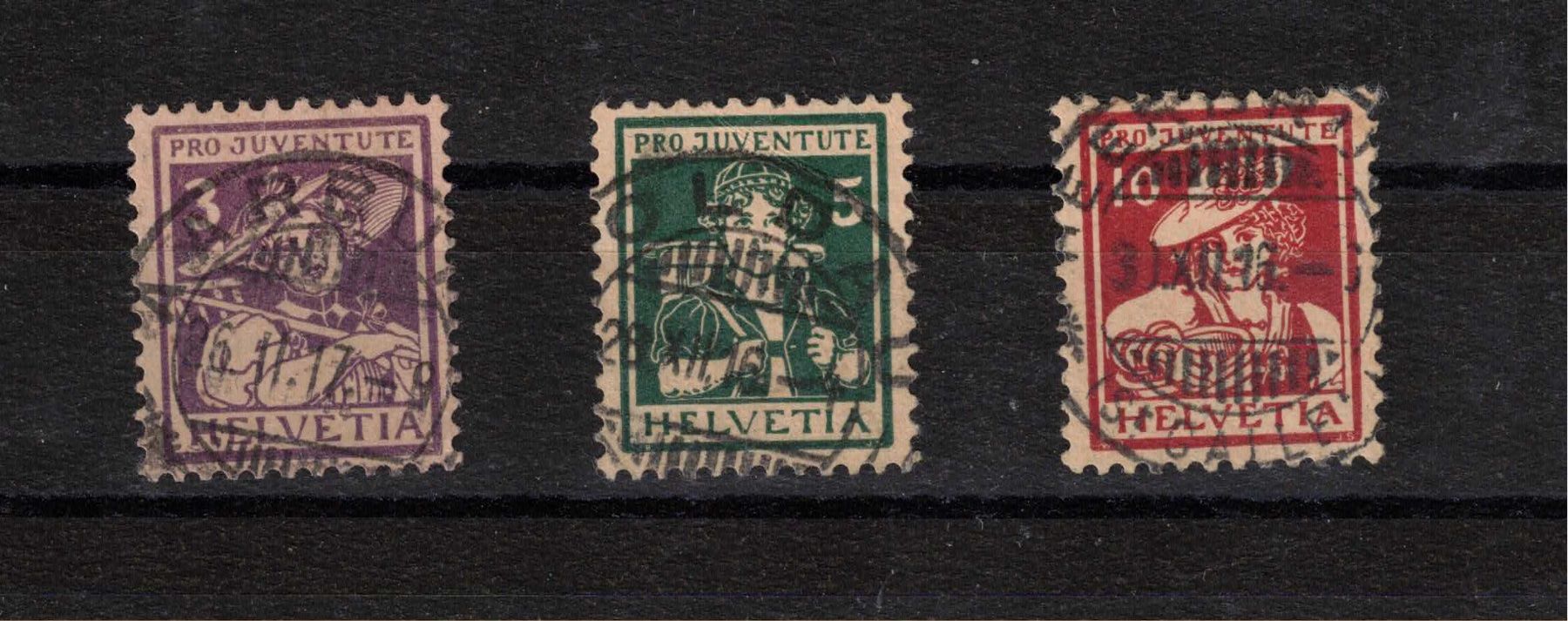Tutti i francobolli: Pro Juventute 1916 gestempelt – Usato da Bottmingen venduto da Golferin