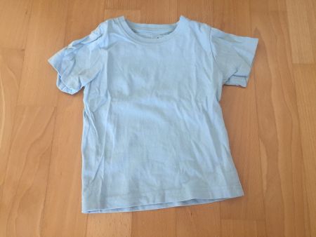 T-Shirt kurzarm hellblau "Smile"