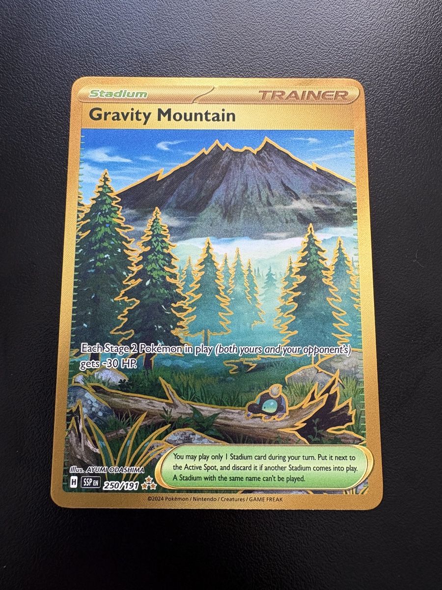 Pokémon Sammelbilder & Trading cards: Pokémon Gravity Mountain #250 Hyper Rare Stadium Card – Neu und originalverpackt aus Obfelden von vivialesandra