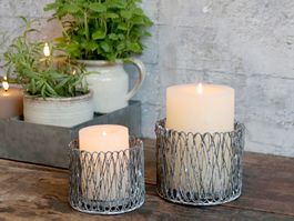 Chic Antique Windlicht "Fil de fer", Höhe 10,5 cm