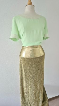 SHIRT BLUSE TUNIKA XL MIT SEIDE SILK,  TOP ZU ROCK JEANS