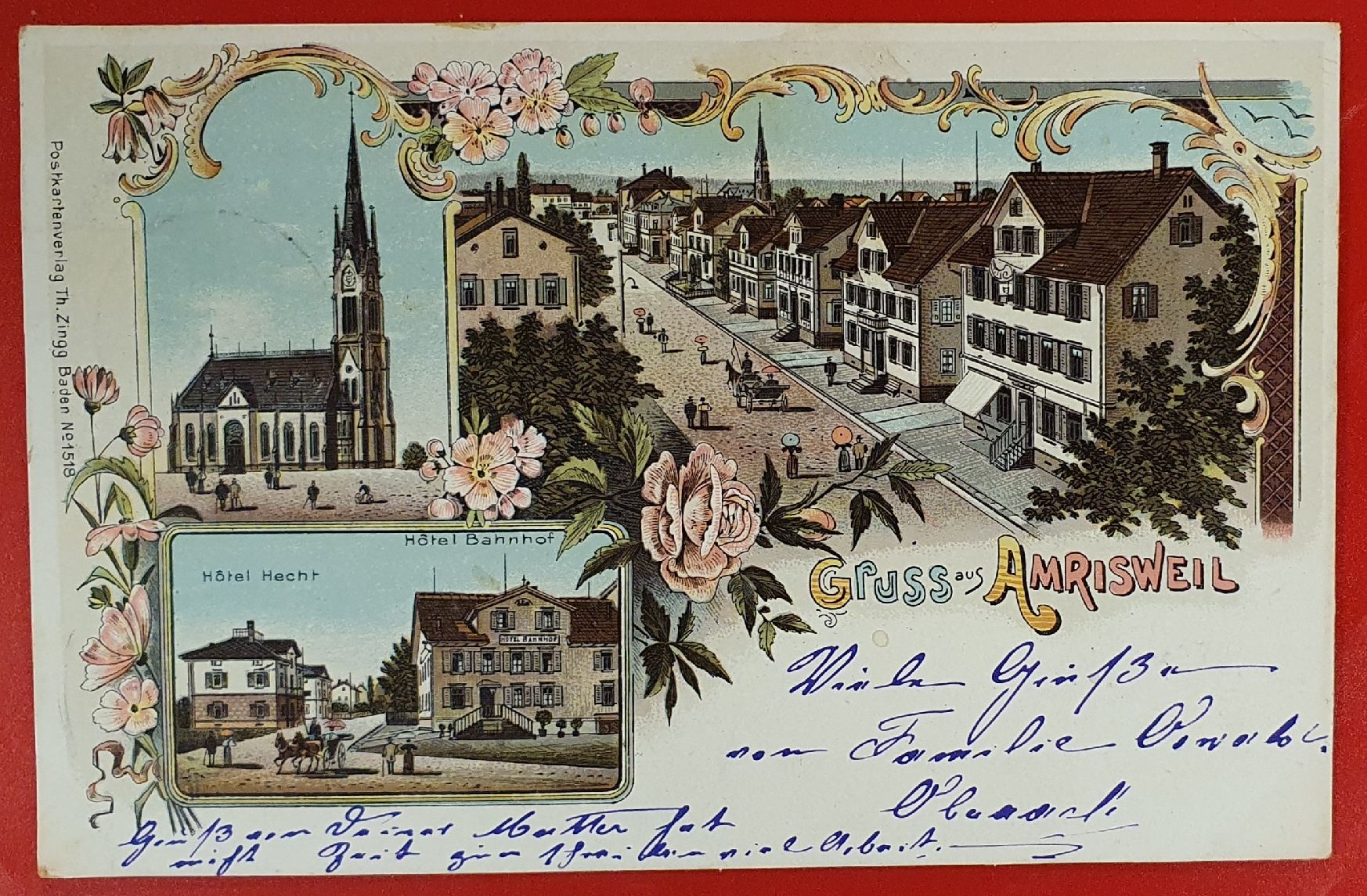 Cartoline postali: Gruss aus Amriswil 1902 – Usato da Kreuzlingen venduto da Rschweiz1