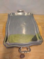 Plateau de service rectangulaire en inox massif 50 cm
