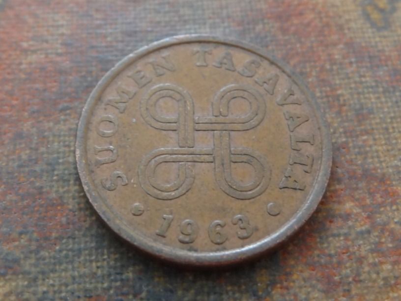 Alle Münzen: FINLANDE  5  Pennia  1963 – Gebraucht aus Romanel-sur-Lausanne von Swift13