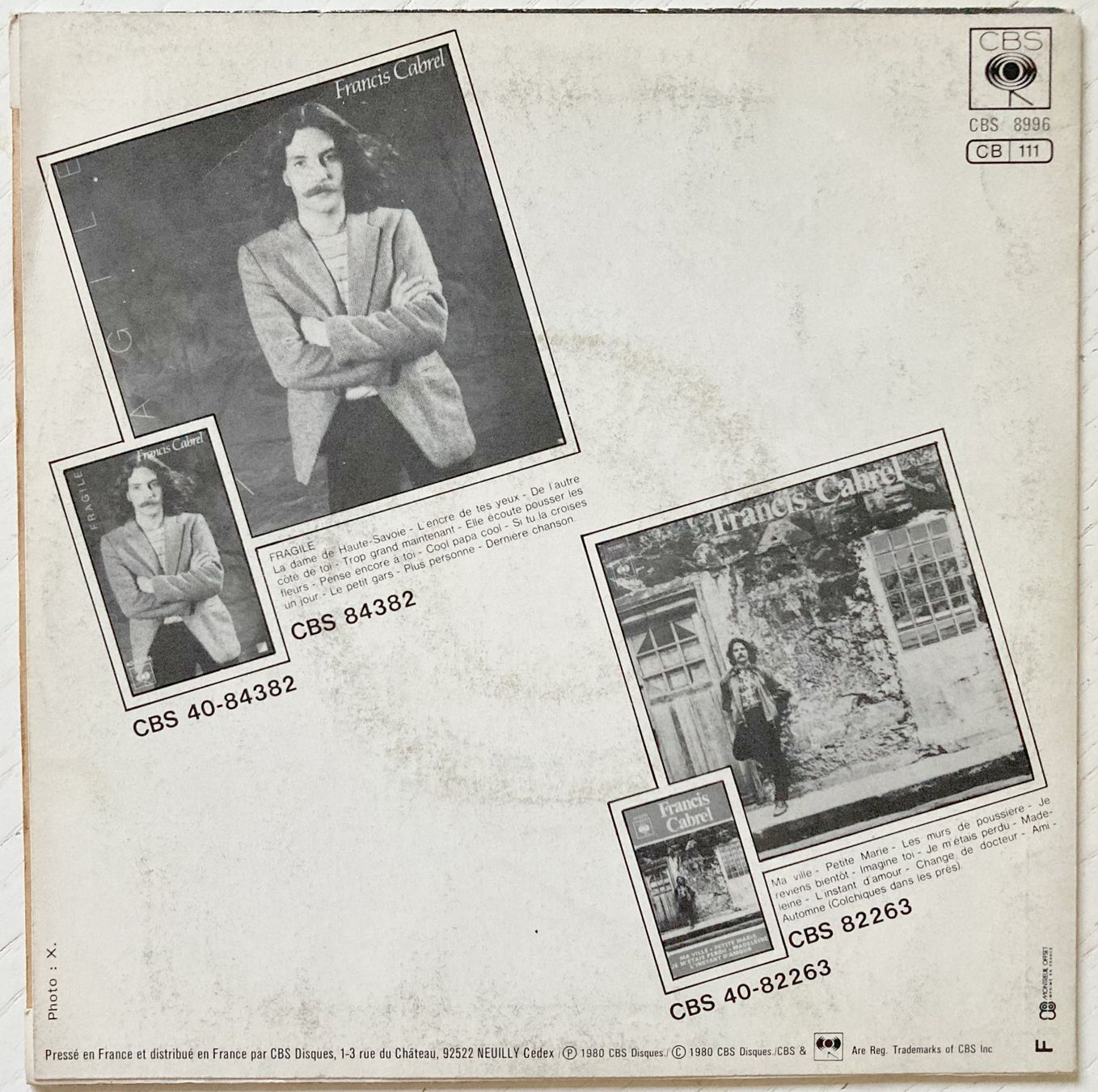 Dischi in vinile: FRANCIS CABREL - JE PENSE ENCORE A TOI – Usato da Bottens venduto da hotter-than-hell 1